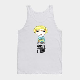 Cool Girls Wear Glasses -- Tolley Tank Top